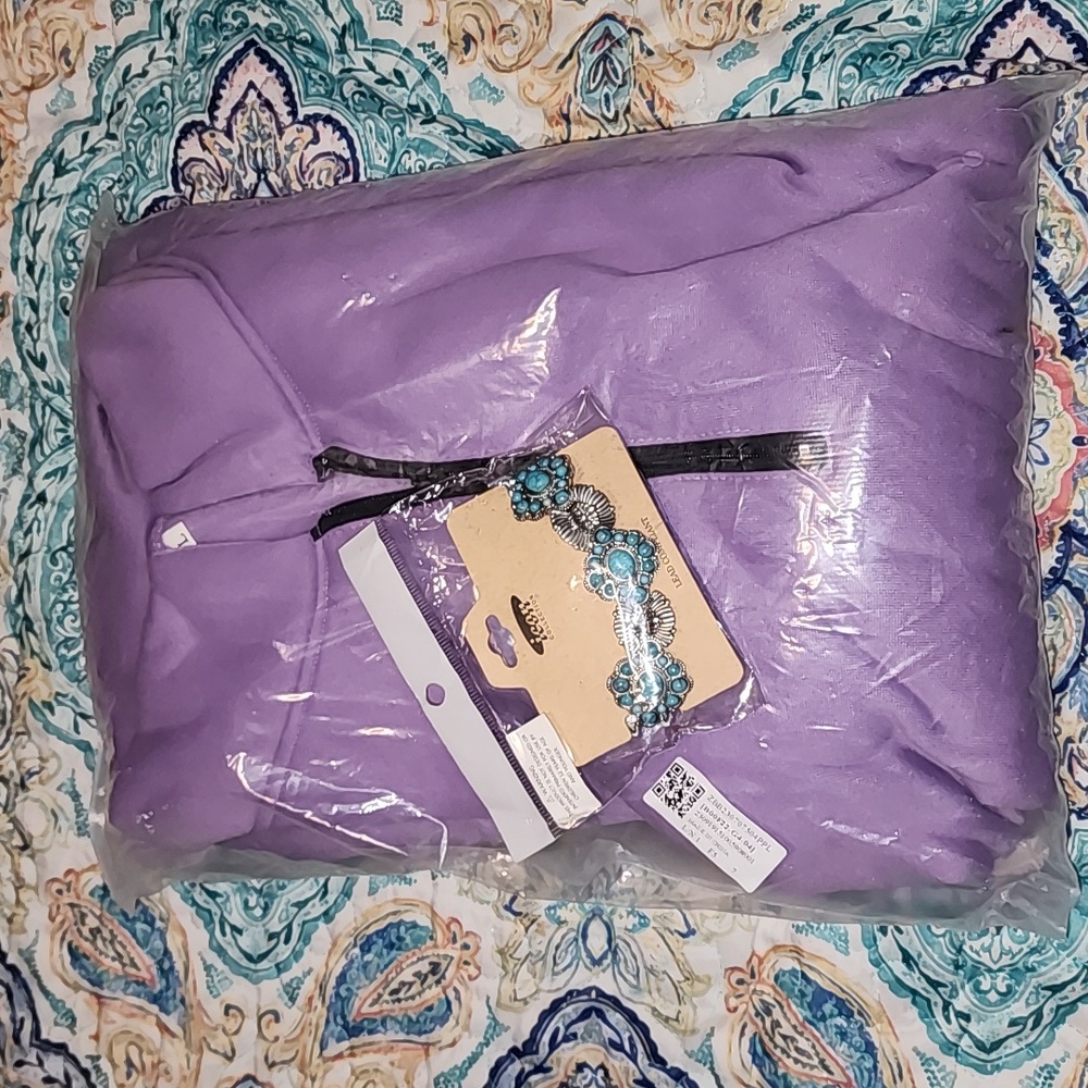 ❤️ Purple quarter zip hoodie - Picture 2 of 2